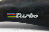 Vintage selle Italia Turbo Saddle: Brown Leather, 1989