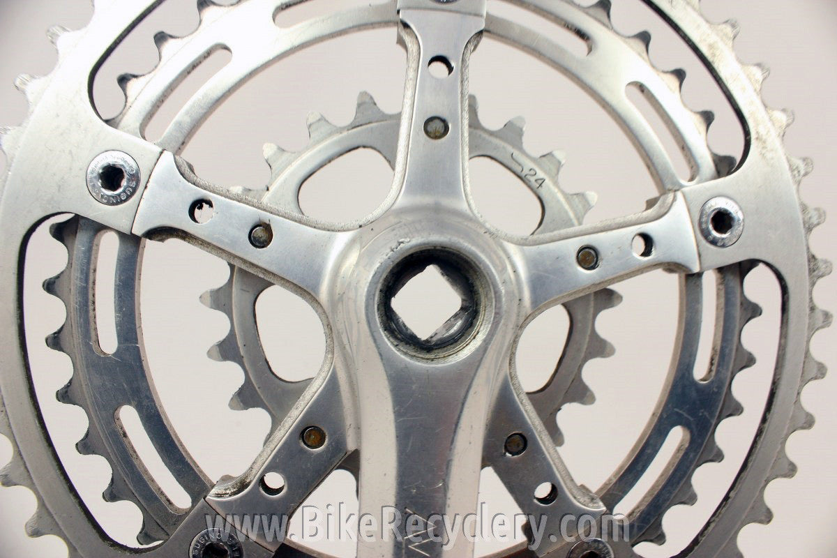 Avocet Drive Side Triple Crank Arm & Chainrings: 49/42/24T, 144/74mm BCD, 170mm
