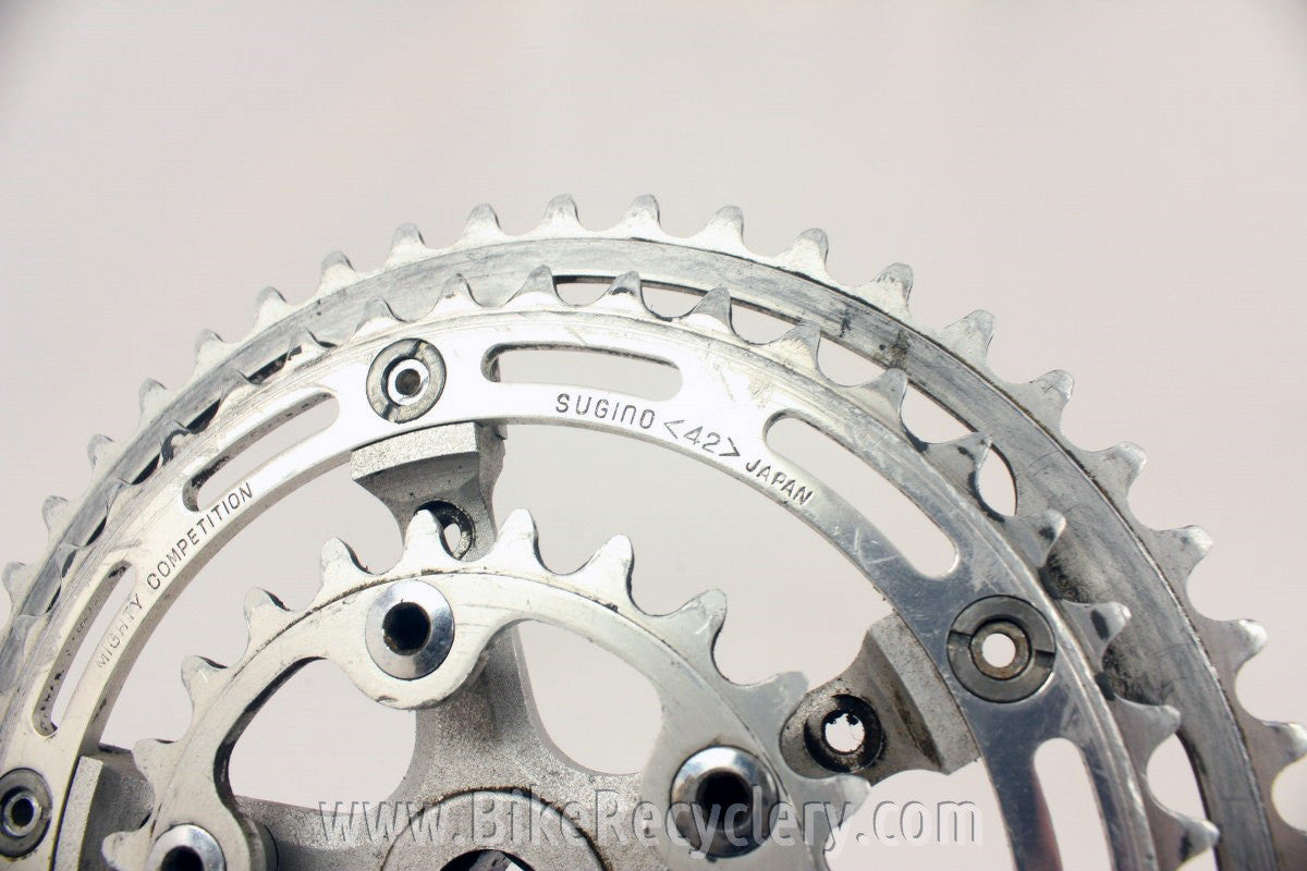 Avocet Drive Side Triple Crank Arm & Chainrings: 49/42/24T, 144/74mm BCD, 170mm