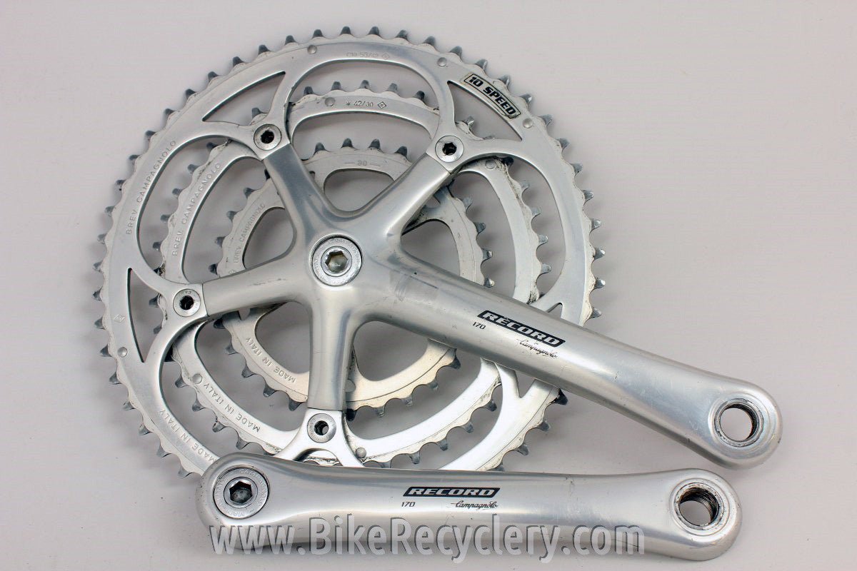Campagnolo Record Triple Crankset: 170mm, 53/42/30t, 10 Speed