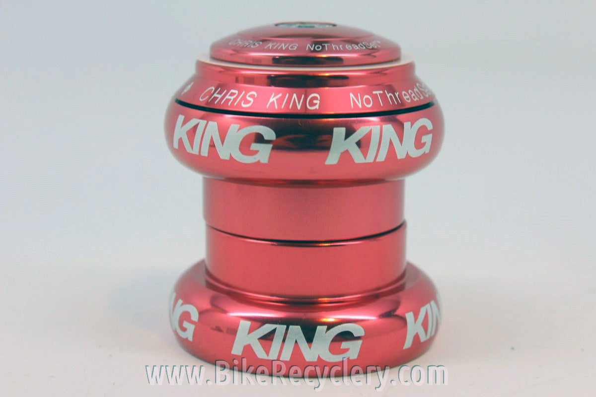 NEW Chris King 1 1/8" NoThreadSet Threadless Headset: PINK
