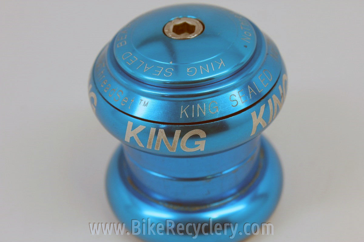 1990's TURQUOISE Chris King 1 1/8" NoThreadSet Threadless Headset