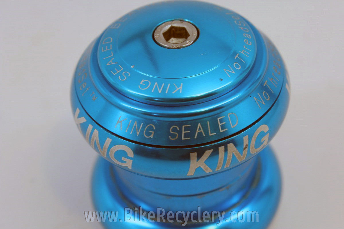 1990's TURQUOISE Chris King 1 1/8" NoThreadSet Threadless Headset