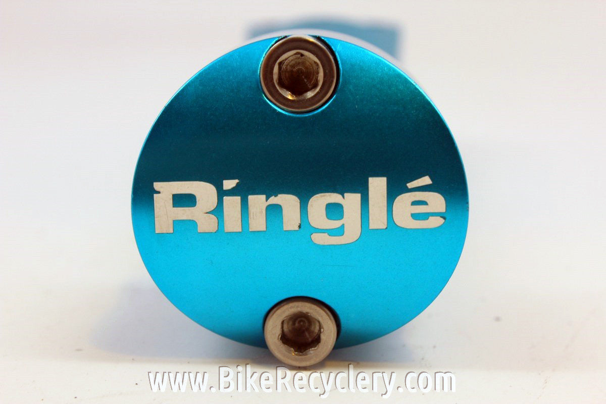 TURQUOISE Ringle Zooka Threadless Stem: 1 1/8", 130mm x 25.4mm