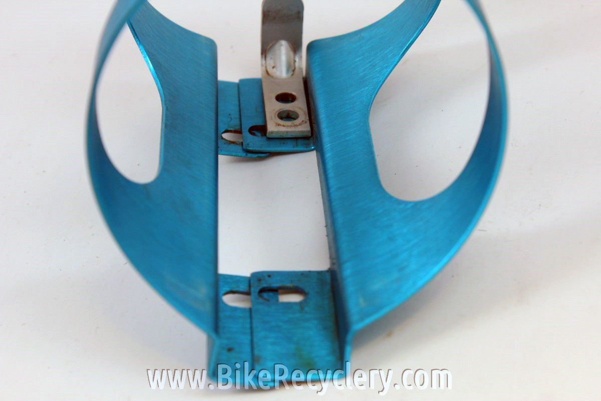 TURQUOISE Ringle H2O Anodized Water Bottle Cage: 1990's, Near Mint