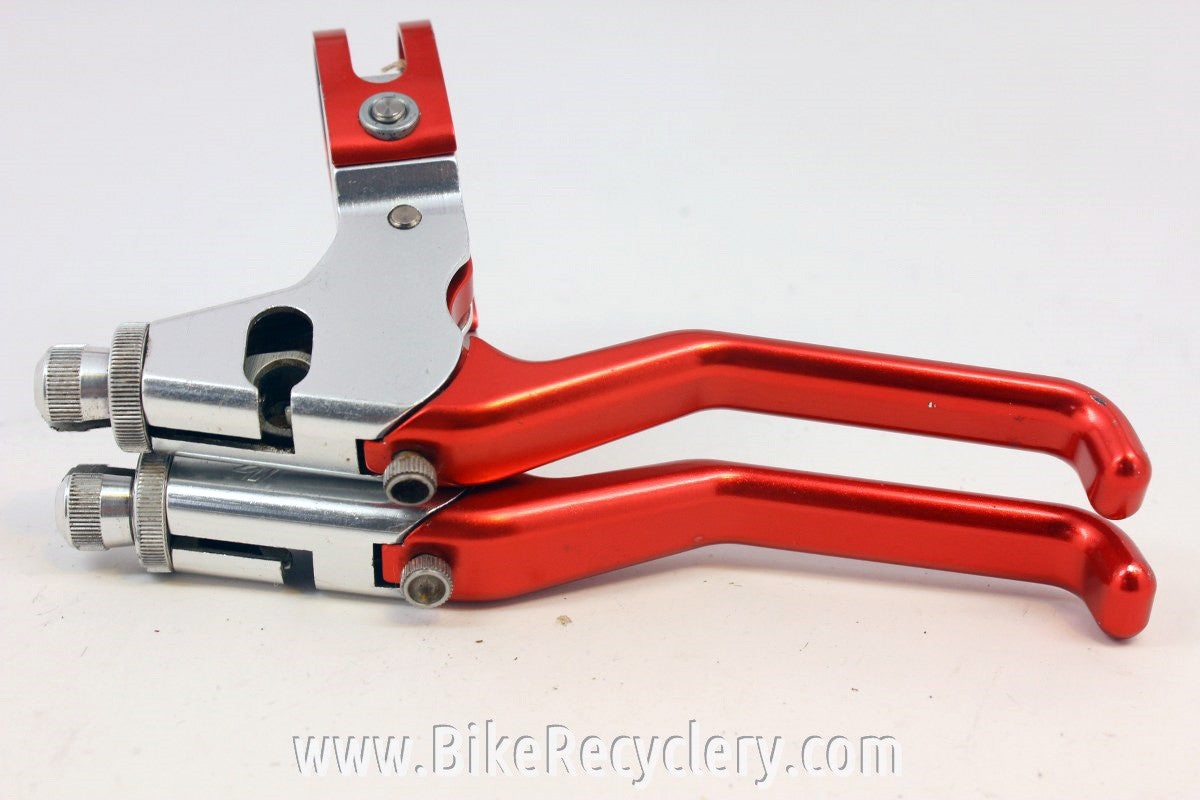 Avid SD Ultimate Brake Levers: Red & Silver Anodized 1990's