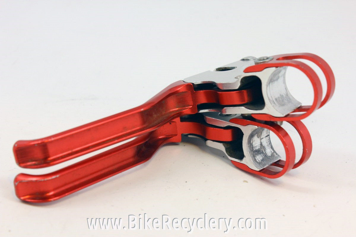 Avid SD Ultimate Brake Levers: Red & Silver Anodized, 1990's