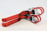 Avid SD Ultimate Brake Levers: Red & Silver Anodized, 1990's