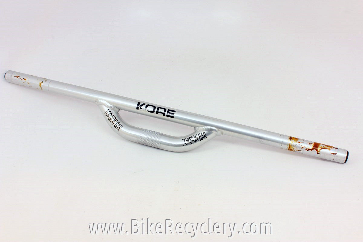 Kore Torsion Bar: Riser DH MTB Handlebar, 25.4mm, Silver, 1990's