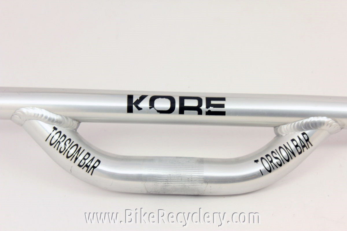 Kore Torsion Bar: Riser DH MTB Handlebar, 25.4mm, Silver, 1990's