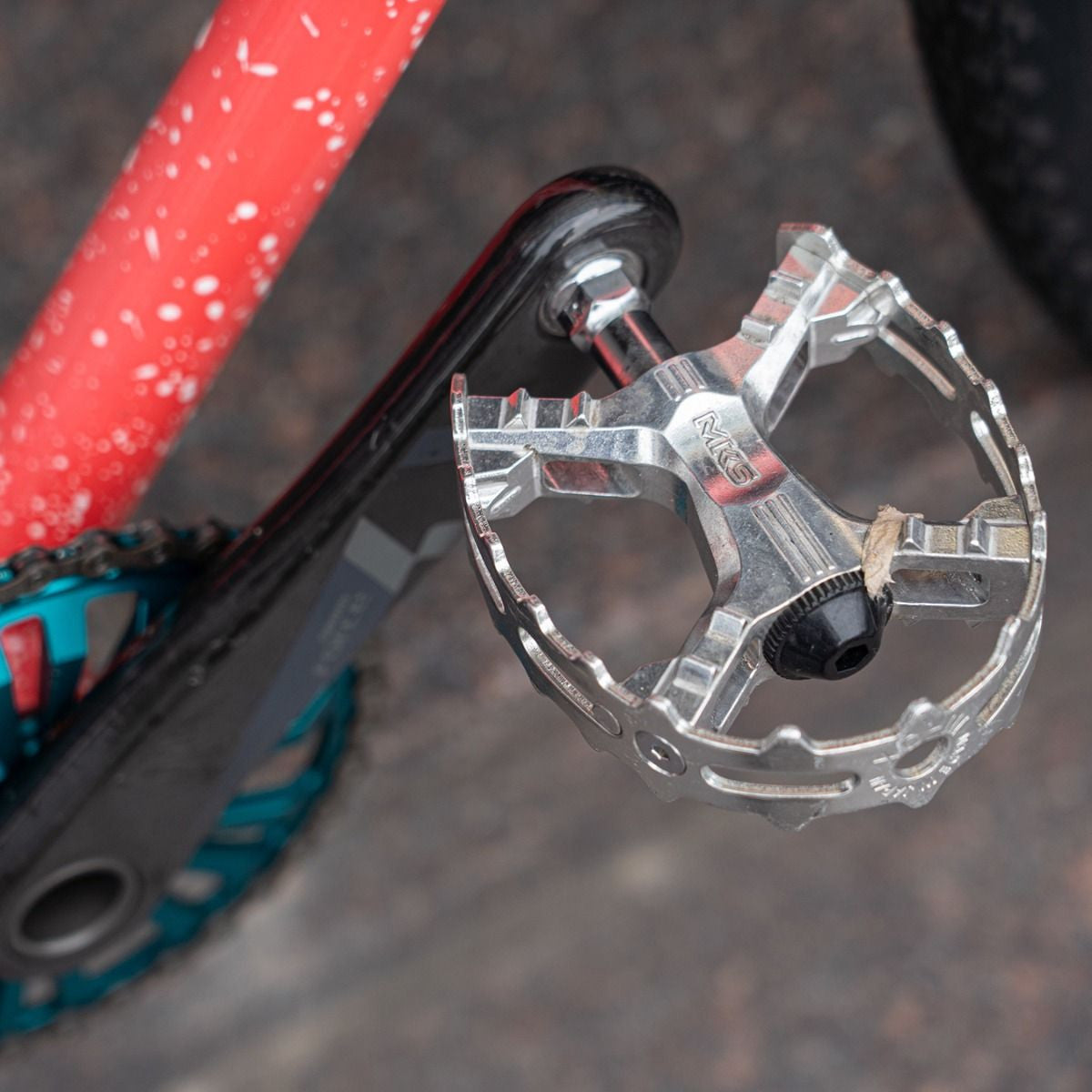 MKS Bear Trap XC-III Pedals: Recreation of Suntour XC-II - Silver/Silver (NEW)