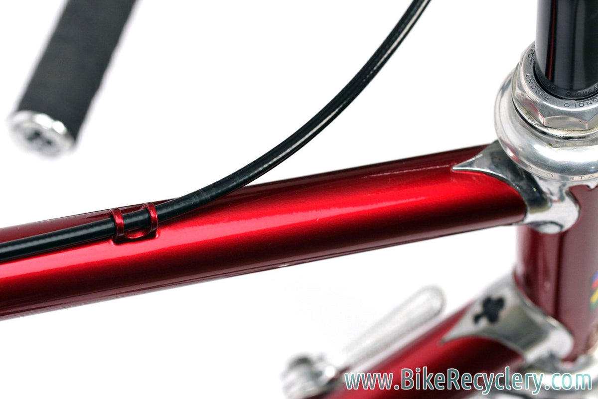 1980's Colnago Super Steel Road Bike: 56cm - Saronni Red - Chrome Lugs - Panto Super Record Gruppo (EXC+ Preserved Original Paint/Decals)