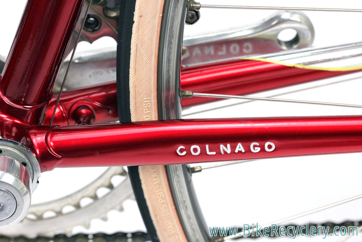 1980's Colnago Super Steel Road Bike: 56cm - Saronni Red - Chrome Lugs - Panto Super Record Gruppo (EXC+ Preserved Original Paint/Decals)