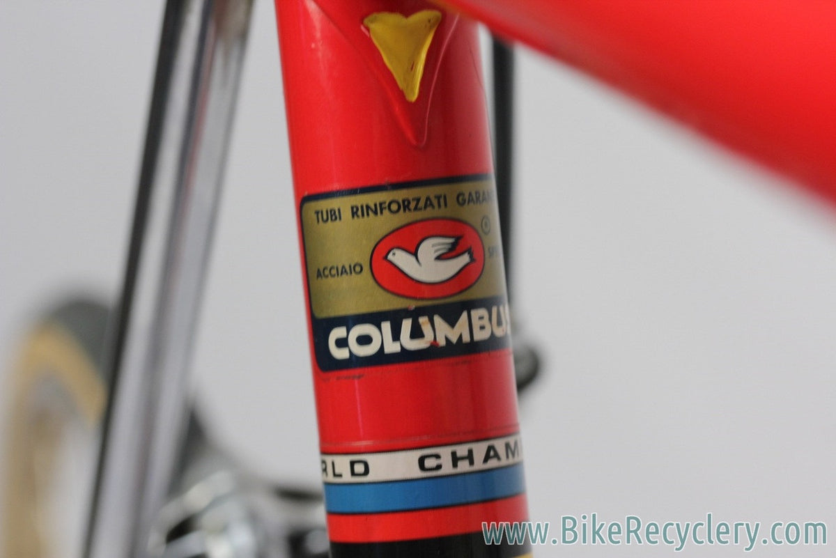 1978 Pogliaghi Italcorse Road Bike: ORIGINAL PAINT - 56cm - Campagnolo Nuovo Record - Fully Chromed Stays/Fork  (Original Show Bike Condition)