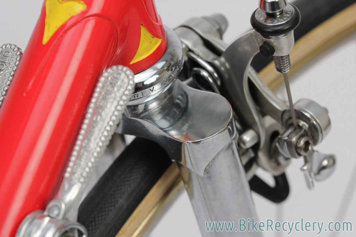 1978 Pogliaghi Italcorse Road Bike: ORIGINAL PAINT - 56cm - Campagnolo Nuovo Record - Fully Chromed Stays/Fork  (Original Show Bike Condition)