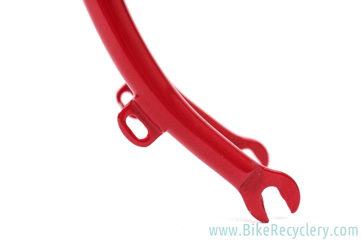 1938 Hetchins Brilliant Frame & Fork: Fresh Restoration - 57cm - Vibrant Curly Stays - Maroon - Pre War - Unbuilt Show Worthy