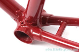 1938 Hetchins Brilliant Frame & Fork: Fresh Restoration - 57cm - Vibrant Curly Stays - Maroon - Pre War - Unbuilt Show Worthy