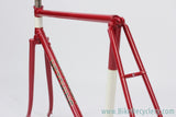 1938 Hetchins Brilliant Frame & Fork: Fresh Restoration - 57cm - Vibrant Curly Stays - Maroon - Pre War - Unbuilt Show Worthy