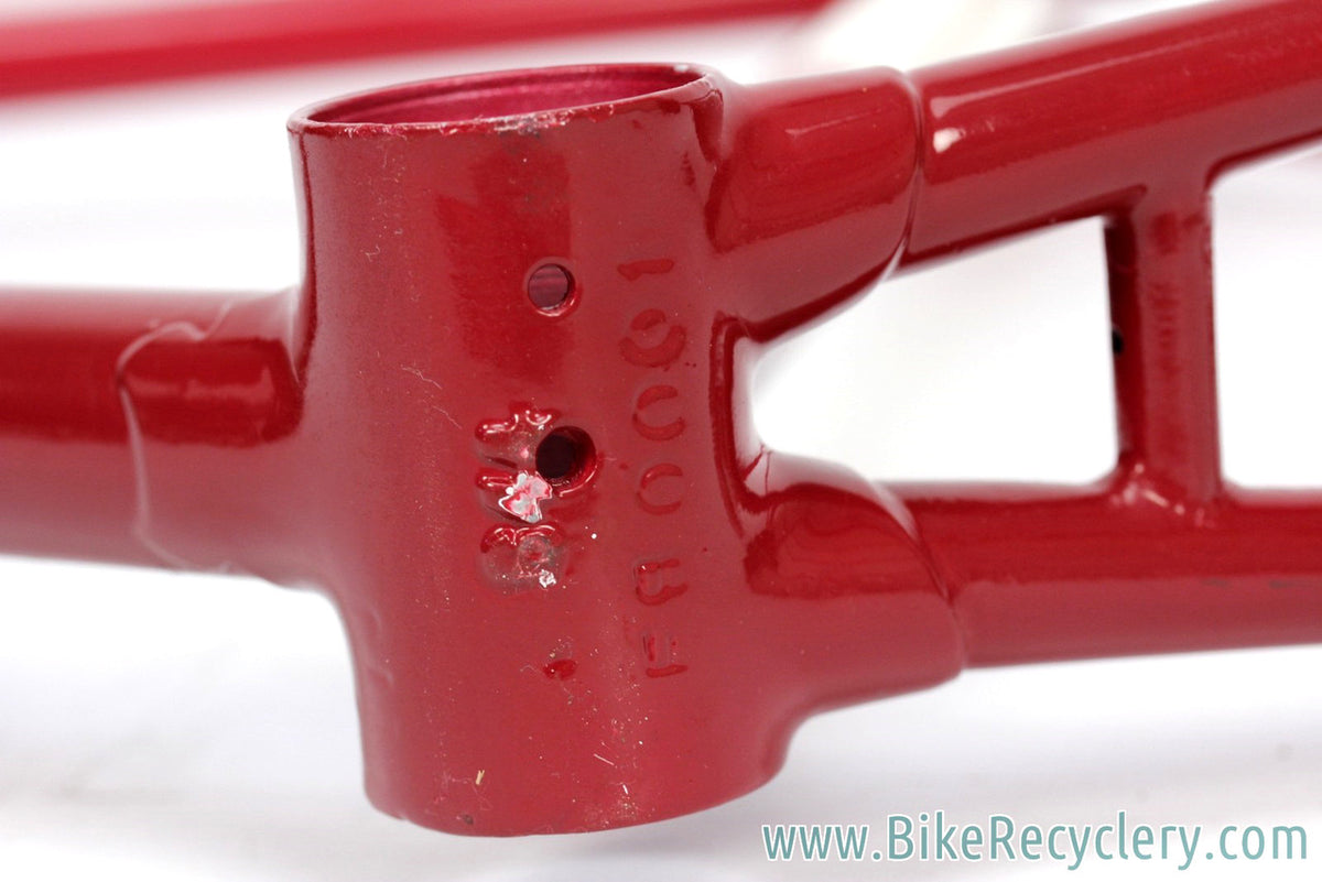 1938 Hetchins Brilliant Frame & Fork: Fresh Restoration - 57cm - Vibrant Curly Stays - Maroon - Pre War - Unbuilt Show Worthy