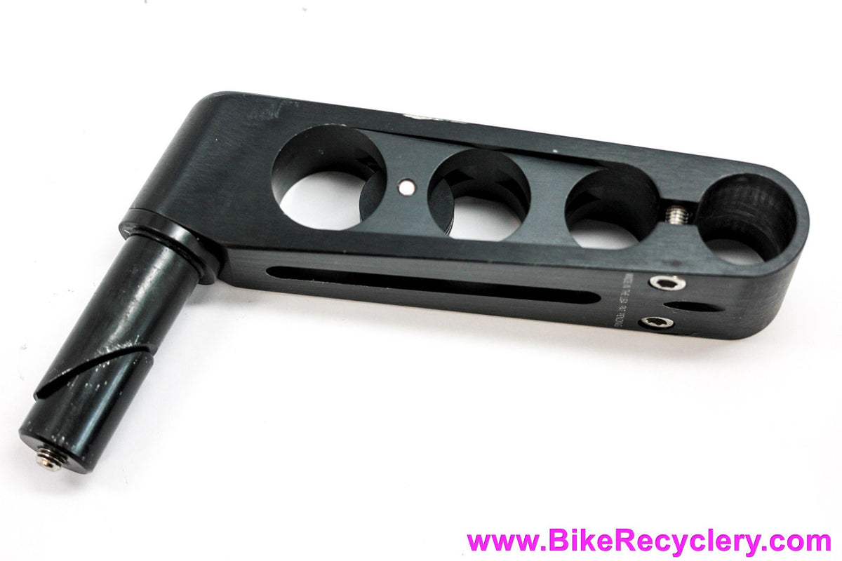 Ringle Trail Roller Stem: 1" Quill - 140mm x 25.4mm - High Rise - Canti Stop - Black (EXC+)