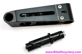 Ringle Trail Roller Stem: 1" Quill - 140mm x 25.4mm - High Rise - Canti Stop - Black (EXC+)