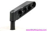 Ringle Trail Roller Stem: 1" Quill - 140mm x 25.4mm - High Rise - Canti Stop - Black (EXC+)