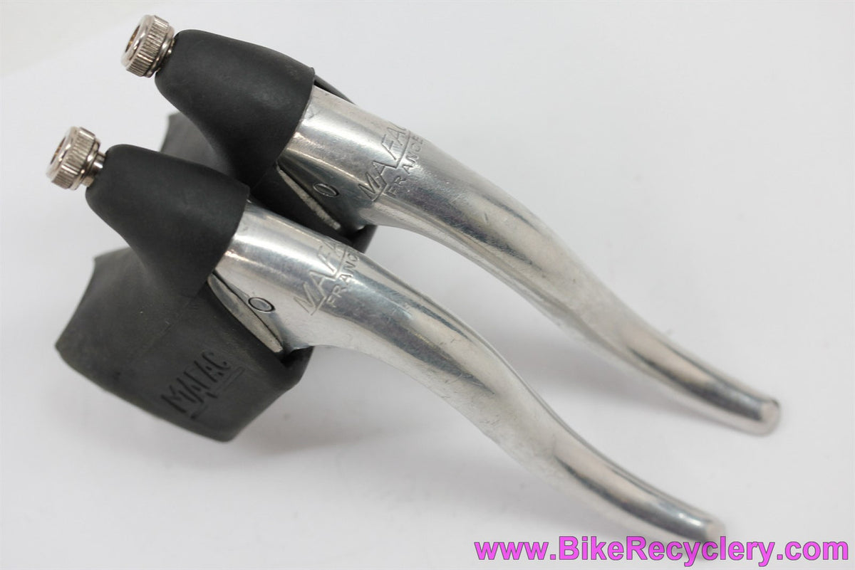 MAFAC Racer / Racing 2000 Brake Levers w/ Barrel Adjusters: Black Hoods (MINT)