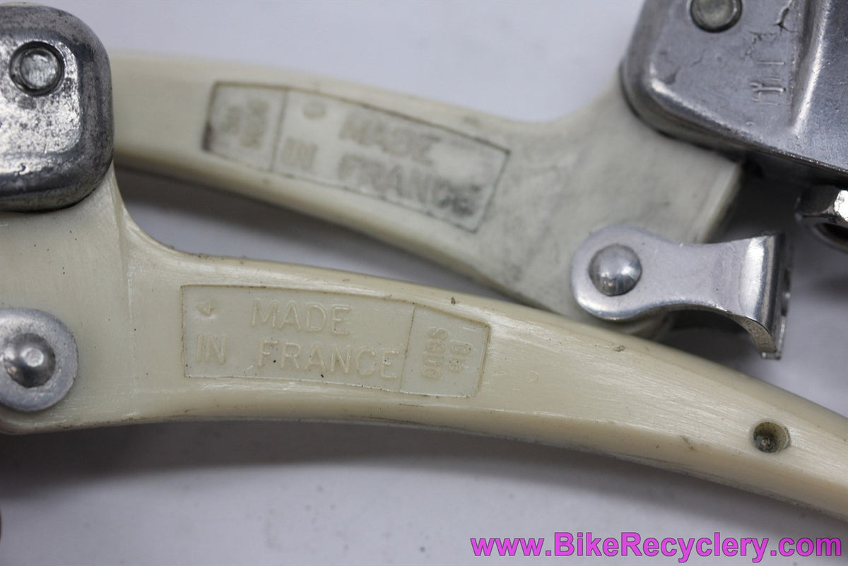 Mafac Ville VDA Flat Bar City / Touring Brake Levers: White Plastic Blades