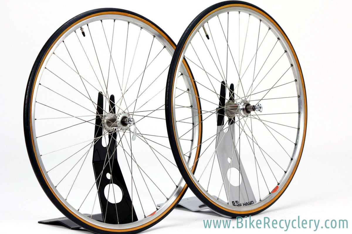 Bruce Gordon-Built Phil Wood 1st Gen / Rigida Al 1320 Red Label Wheelset: 700c - 36H 126mm - Campy NR Skewers (Show Bike Condition!)