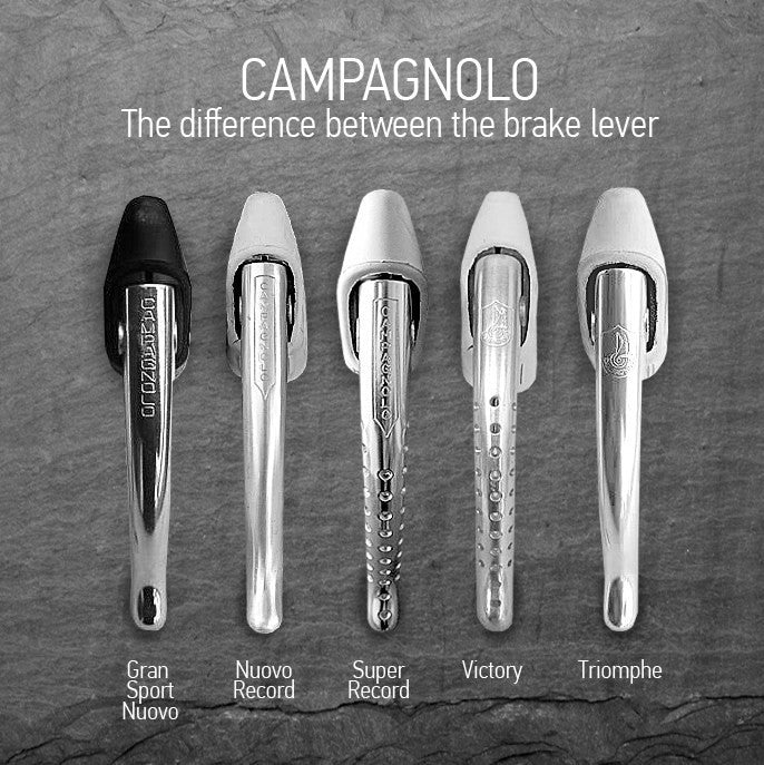 Campagnolo Nuovo Triomphe Brake Levers: 1980's - Shield Clamps - Polished