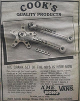 CQP Cook's Dogbone Crankset: 176mm - Milled - 110/74mm - 46/36/24t