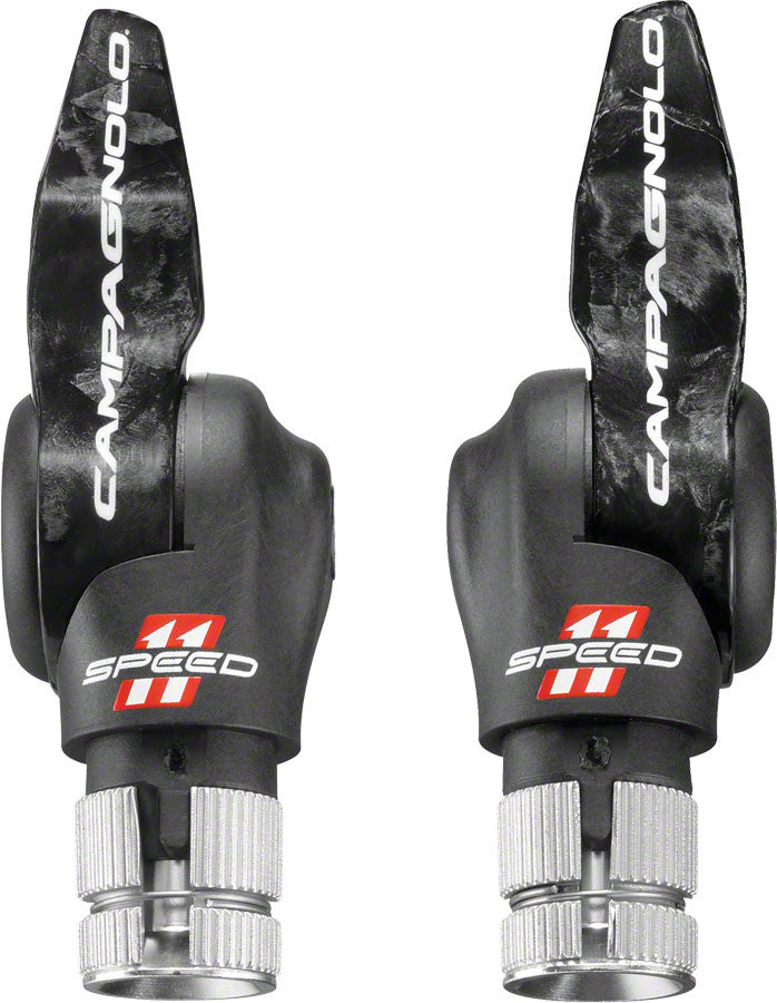Campagnolo 11 Speed TT Bar End Shifters : Carbon (NEW)