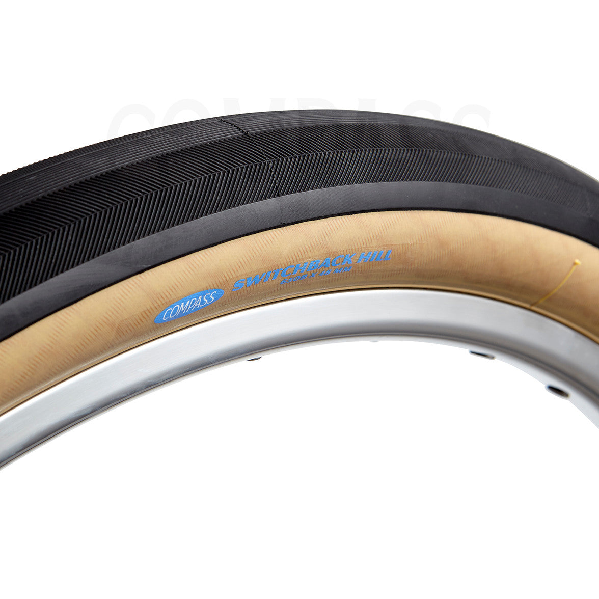 Compass Switchback Hill 650b x 48 Tires: Extralight Casing - Tubeless Ready - Tan (New, Pair)