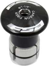 FSA 1-1/8" Compressor Pro Expansion Plug For Carbon Steer Tube: Carbon Top Cap (NEW)
