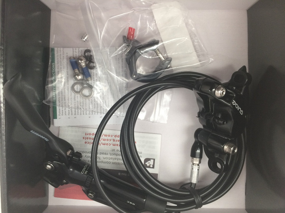 NEW SRAM Guide RSC 4-Piston Disc Brakeset: BLACK - Front / Rear - Retail Packaging -