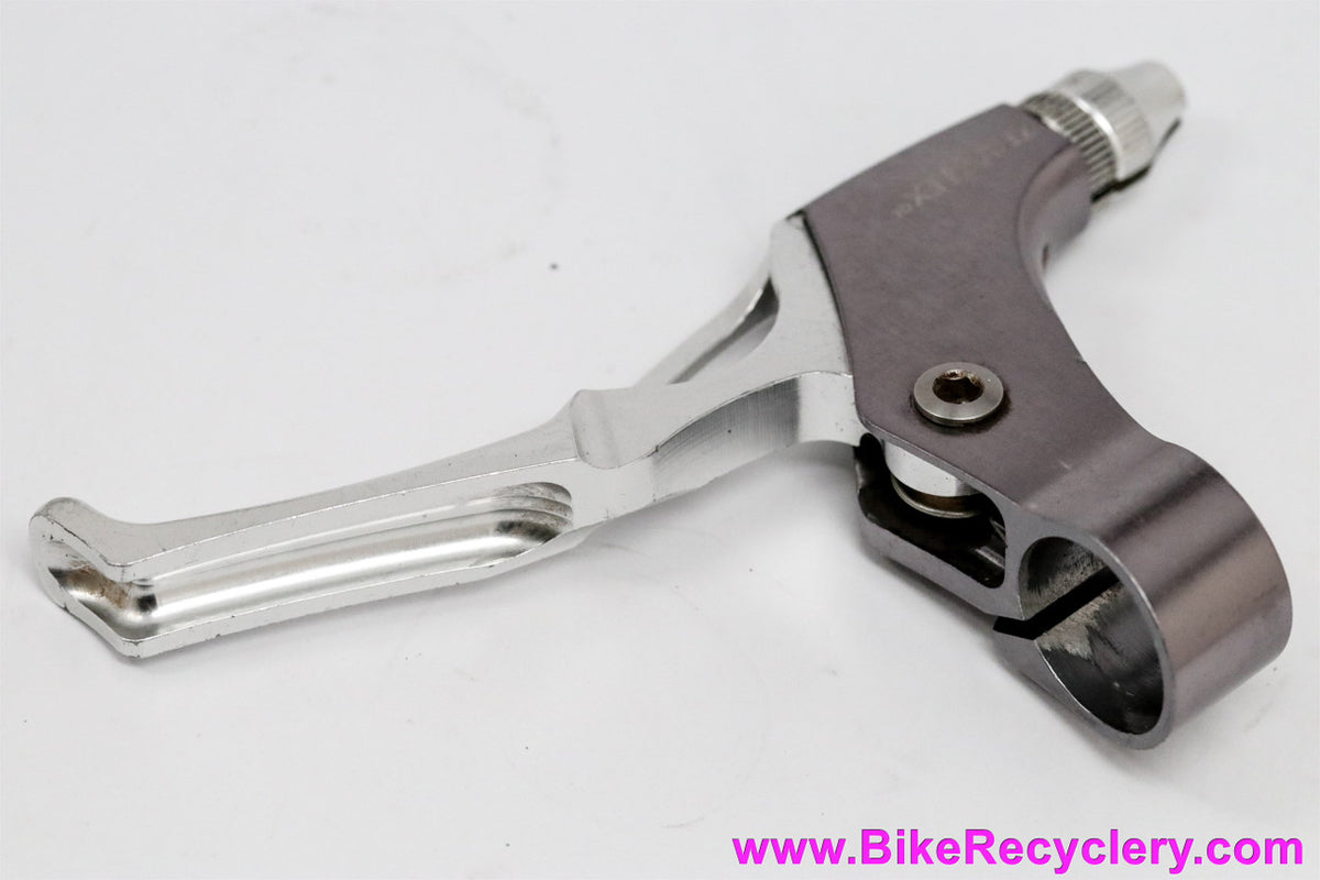 Machine Tech Zero Flex QL LEFT Brake Lever: Vintage 1990's Cantilever - Silver (EXC+)
