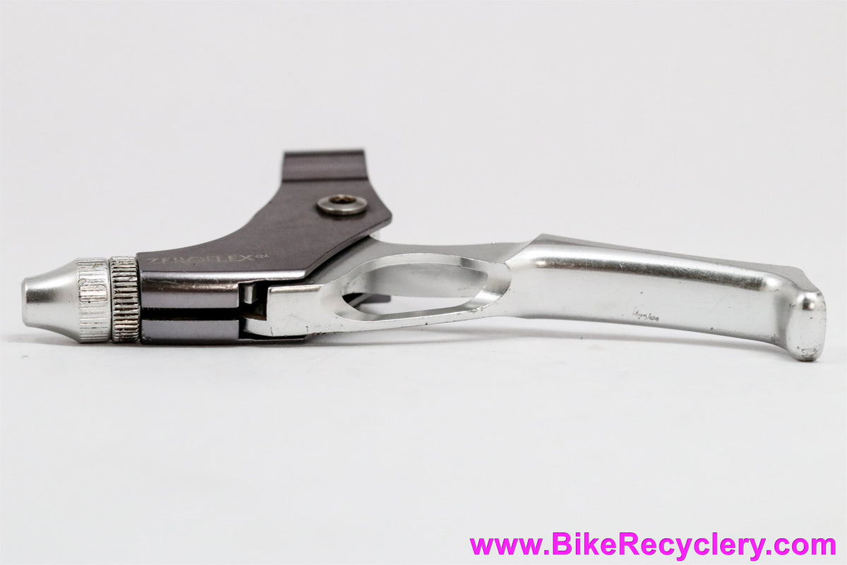 Machine Tech Zero Flex QL LEFT Brake Lever: Vintage 1990's Cantilever - Silver (EXC+)