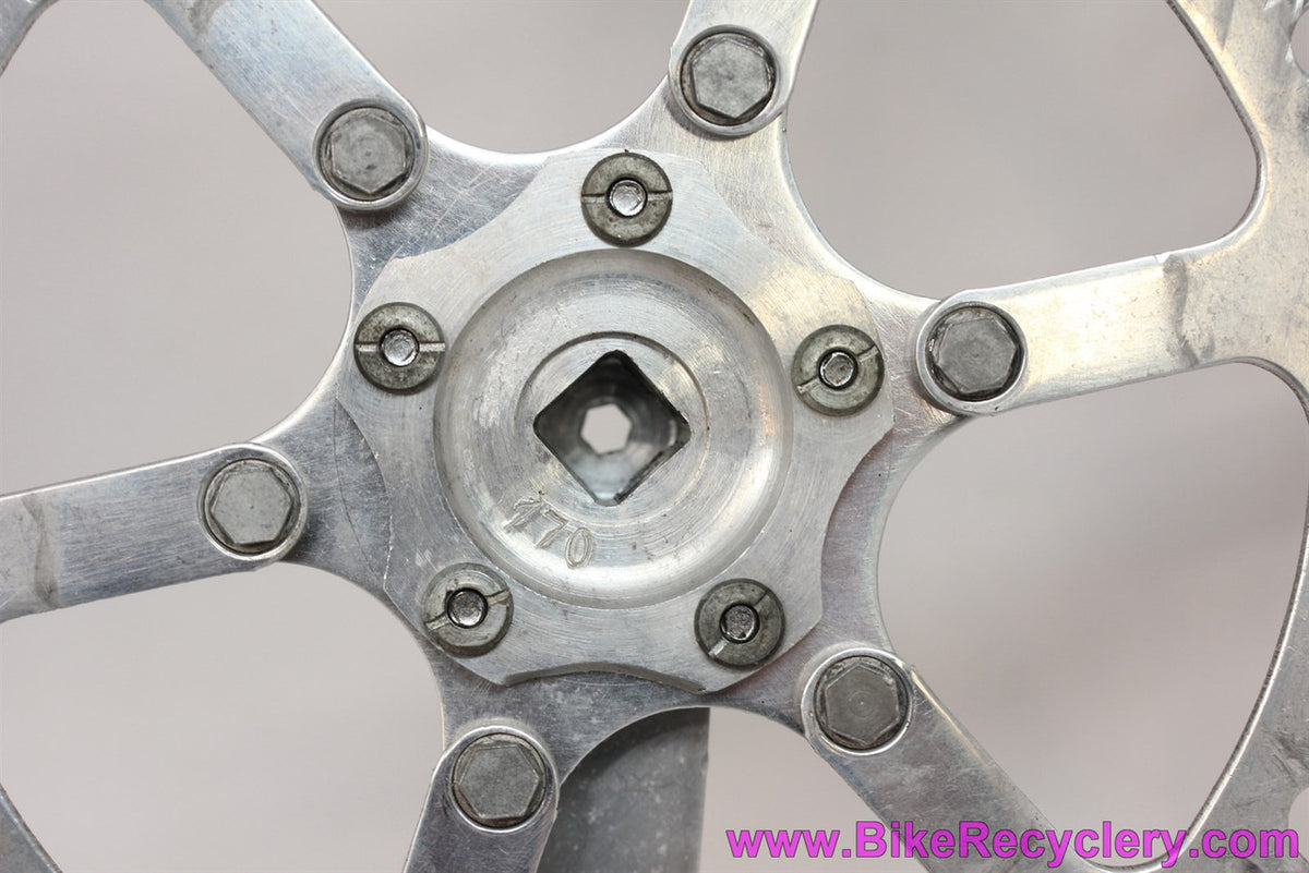 Specialties TA Pro 5 Vis Cyclotouriste Crankset: Capped Pedal Holes Early Version - 170mm x 54/44T Double - English (Near Mint+ Low Miles)
