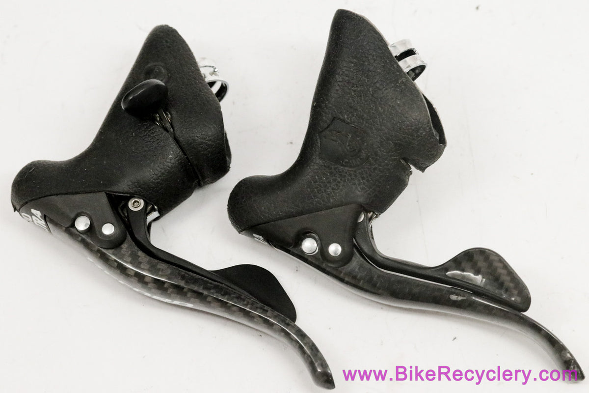 Campagnolo Record Carbon Ti 10 Speed ErgoPower Shifters: Triple/Double (EXC+)
