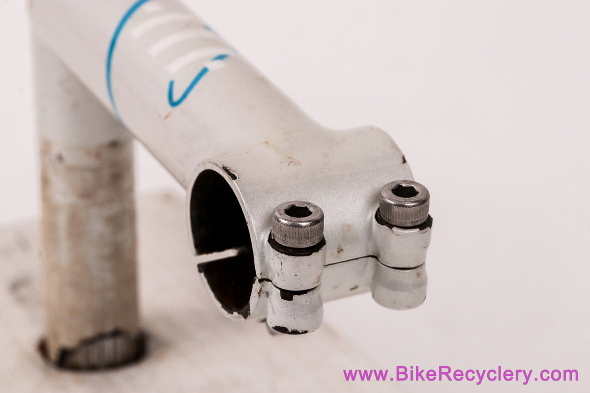Glenn Erickson Fillet Brazed Quill Stem: Removable Faceplate - 100mm x 26.0mm - Pearl White + Blue