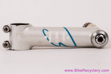 Glenn Erickson Fillet Brazed Quill Stem: Removable Faceplate - 100mm x 26.0mm - Pearl White + Blue