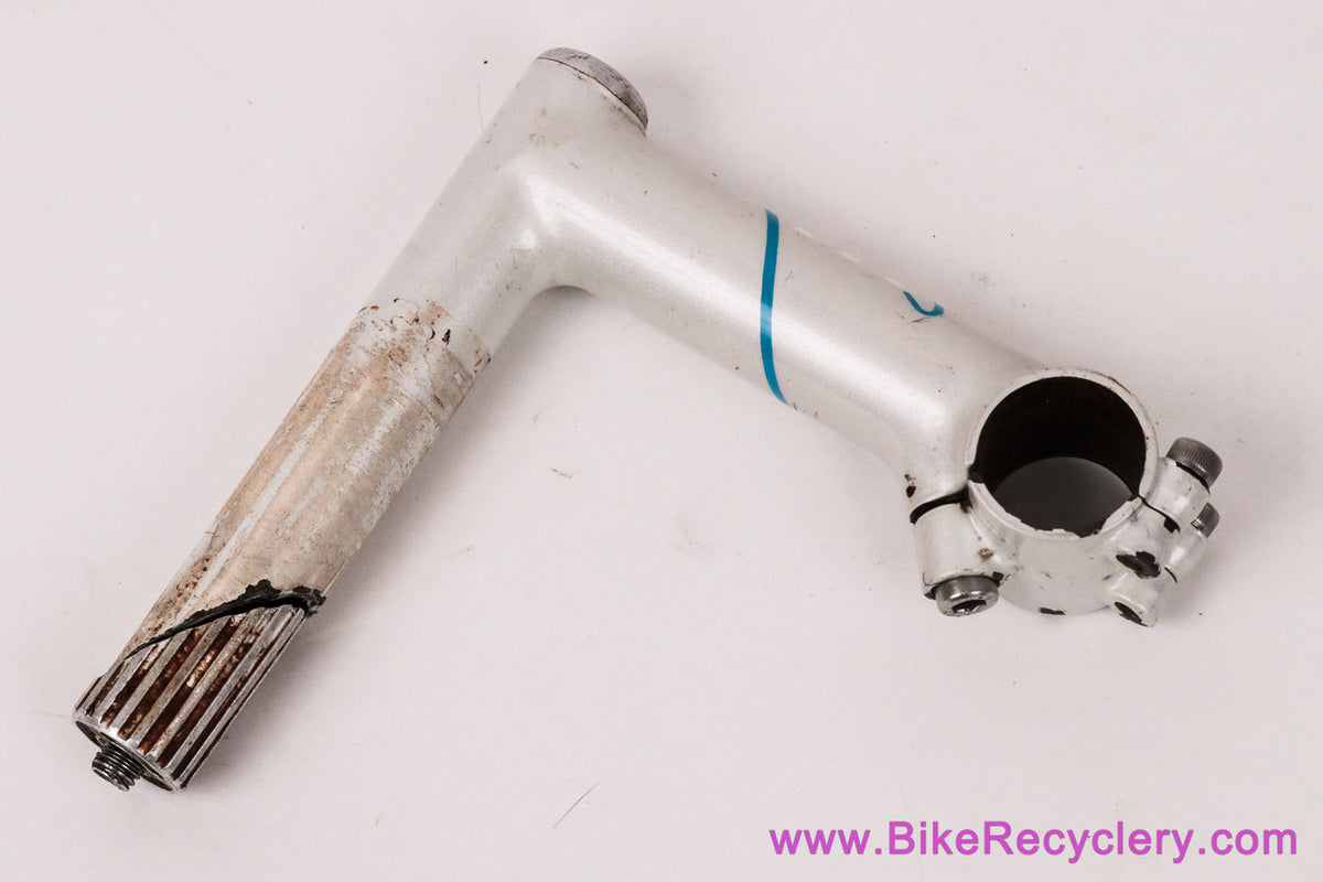 Glenn Erickson Fillet Brazed Quill Stem: Removable Faceplate - 100mm x 26.0mm - Pearl White + Blue