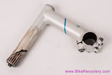 Glenn Erickson Fillet Brazed Quill Stem: Removable Faceplate - 100mm x 26.0mm - Pearl White + Blue
