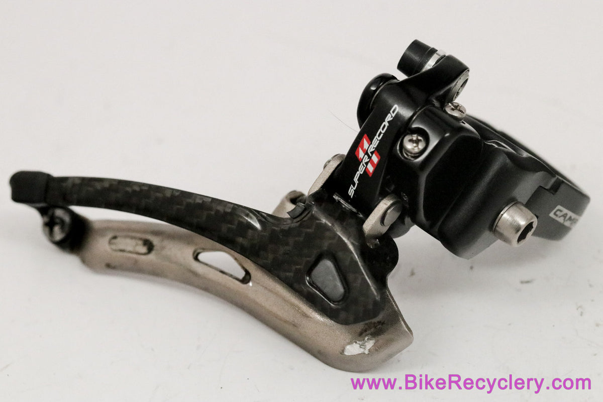Campagnolo Super Record 11s Front Derailleur: Braze On + 34.9mm Clamp Adapter - Mechanical - FD11-SR2B - 2011-2014(MINT Almost New)
