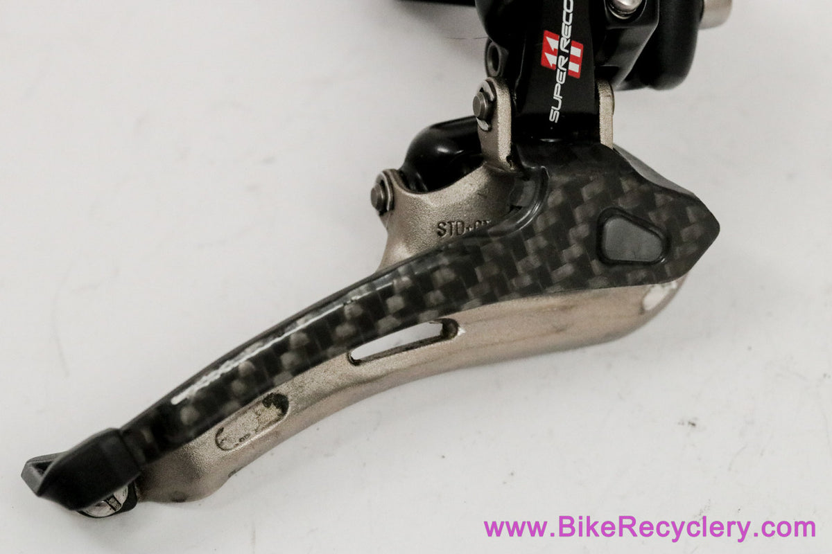 Campagnolo Super Record 11s Front Derailleur: Braze On + 34.9mm Clamp Adapter - Mechanical - FD11-SR2B - 2011-2014(MINT Almost New)