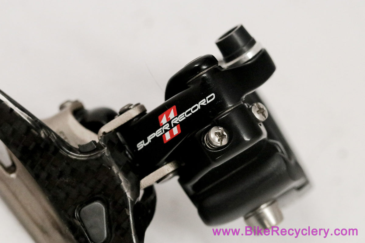 Campagnolo Super Record 11s Front Derailleur: Braze On + 34.9mm Clamp Adapter - Mechanical - FD11-SR2B - 2011-2014(MINT Almost New)