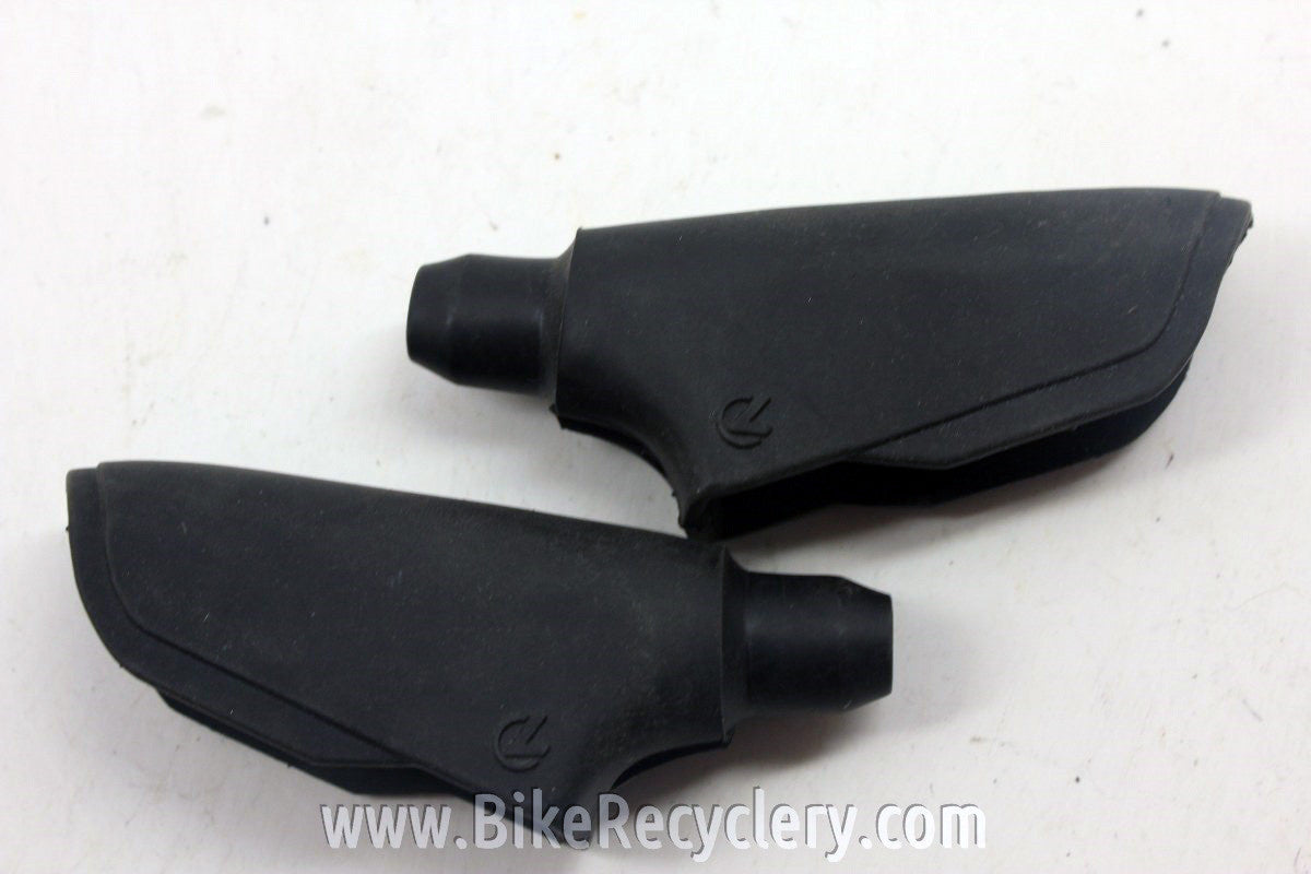 NOS Generic Brake Lever Rubber Dust Boots / Hoods, Labeled "L" (pair)