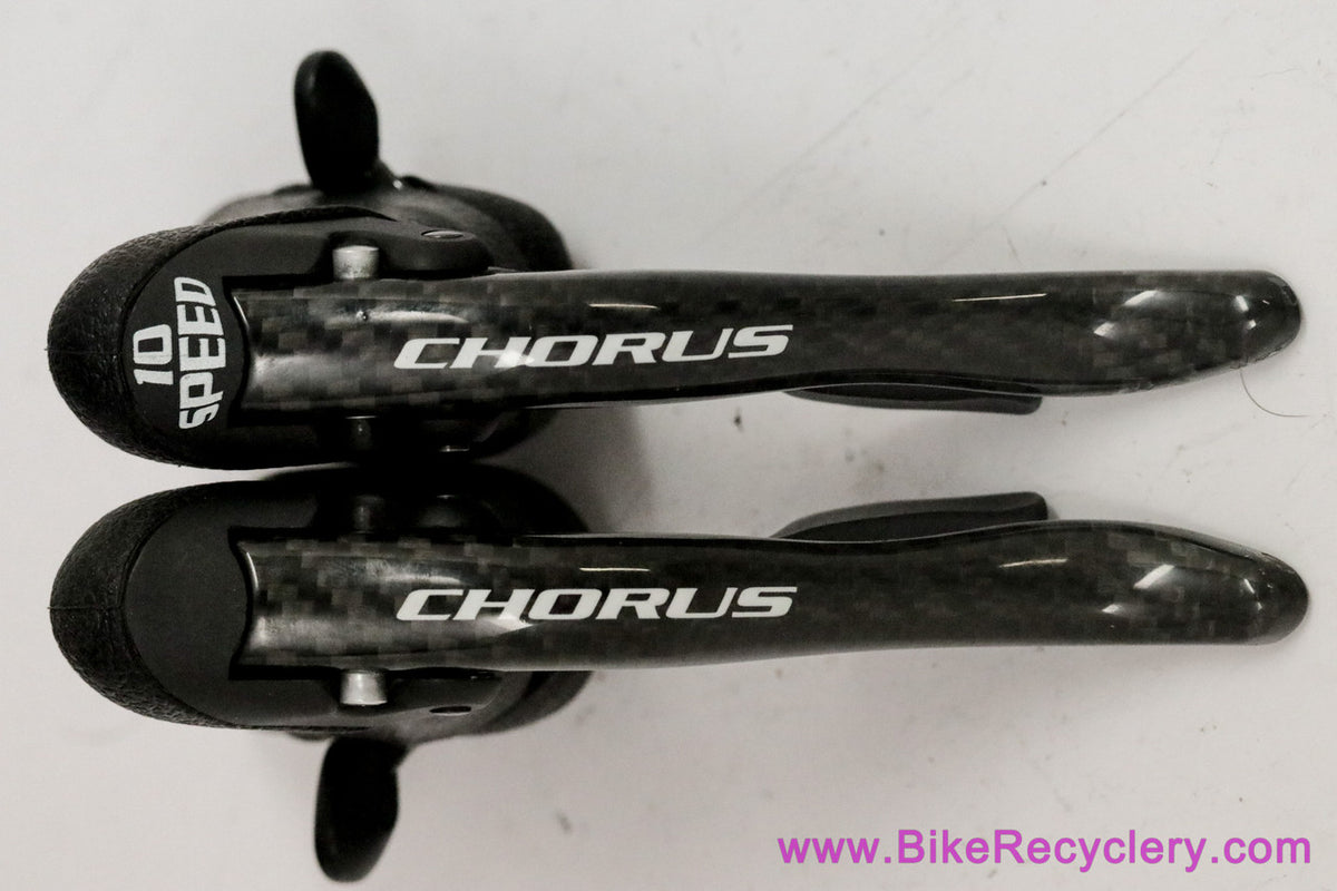 Campagnolo Chorus Carbon 10 Speed ErgoPower Shifters: Triple/Double (MINT Low Miles)