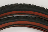 IRC Mythos XC Tires: 26 x 2.1" - Red Skinwall - Vintage 1990's / 2000's - Folding (Near Mint)