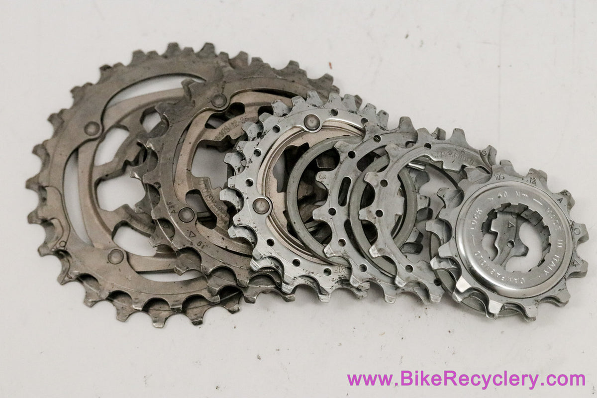 Campagnolo Record 10 Speed Cassette: 12-25t - Steel/Ti (EXC+)